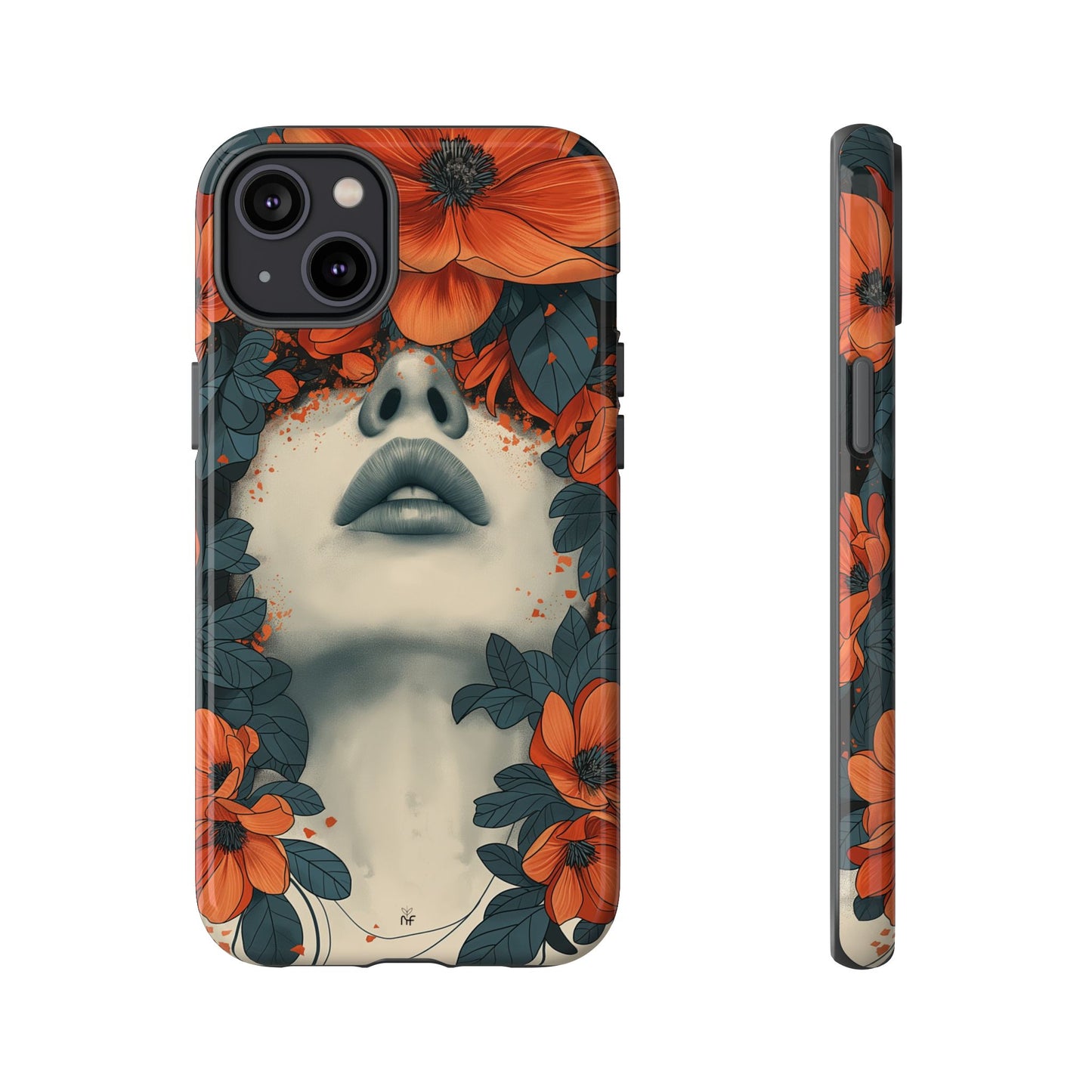 Floral Femme Art Phone Case Unique Aesthetic Design for iPhone, Samsung, Google Pixel Tough Case