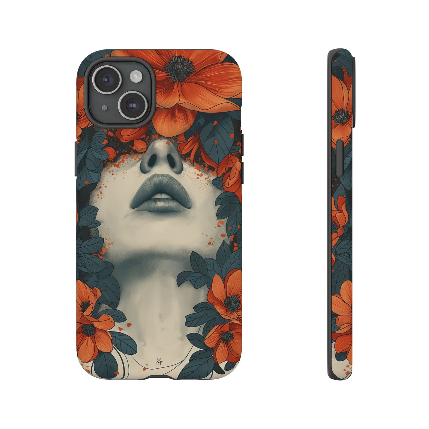 Floral Femme Art Phone Case Unique Aesthetic Design for iPhone, Samsung, Google Pixel Tough Case