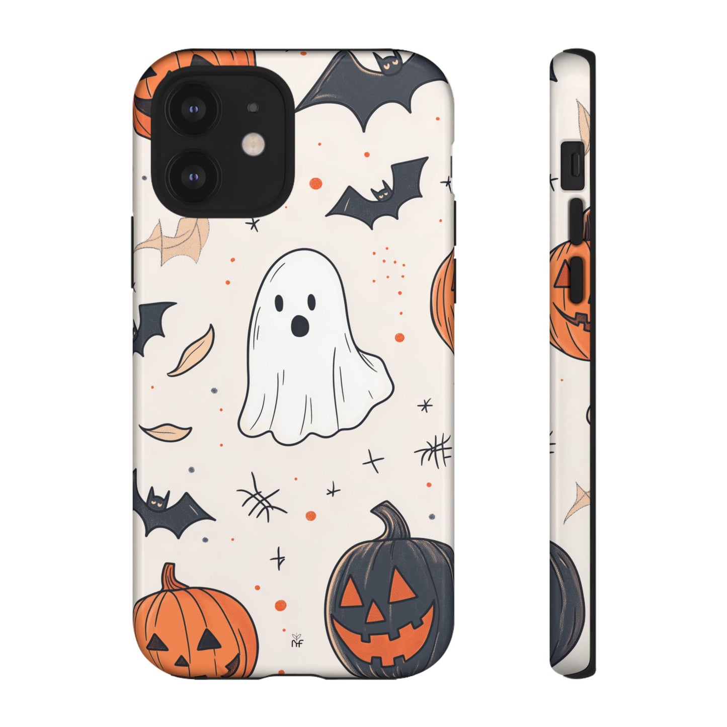Cute Halloween Ghost & Pumpkin Phone Case – Festive Design for iPhone, Samsung, Google Pixel