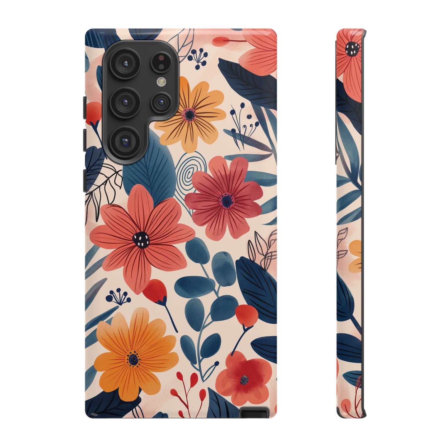 Bright Floral Garden Phone Case – Vibrant Artistic Design for iPhone, Samsung, Google Pixel