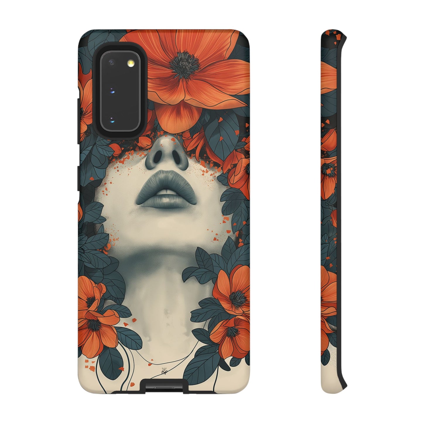 Floral Femme Art Phone Case Unique Aesthetic Design for iPhone, Samsung, Google Pixel Tough Case - NovaFlair