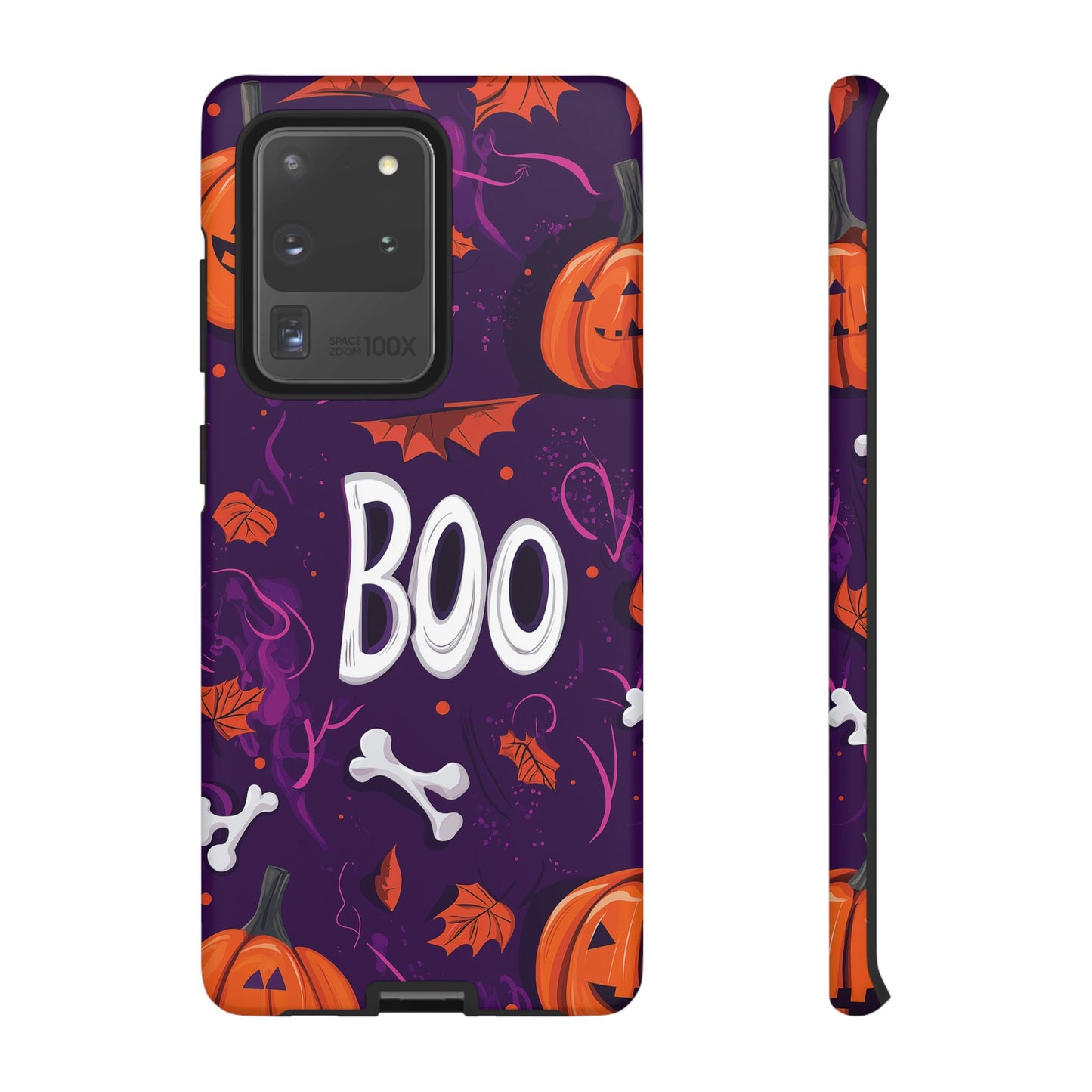 Halloween ‘Boo’ Phone Case – Spooky Fun Design for iPhone, Samsung, Google Pixel
