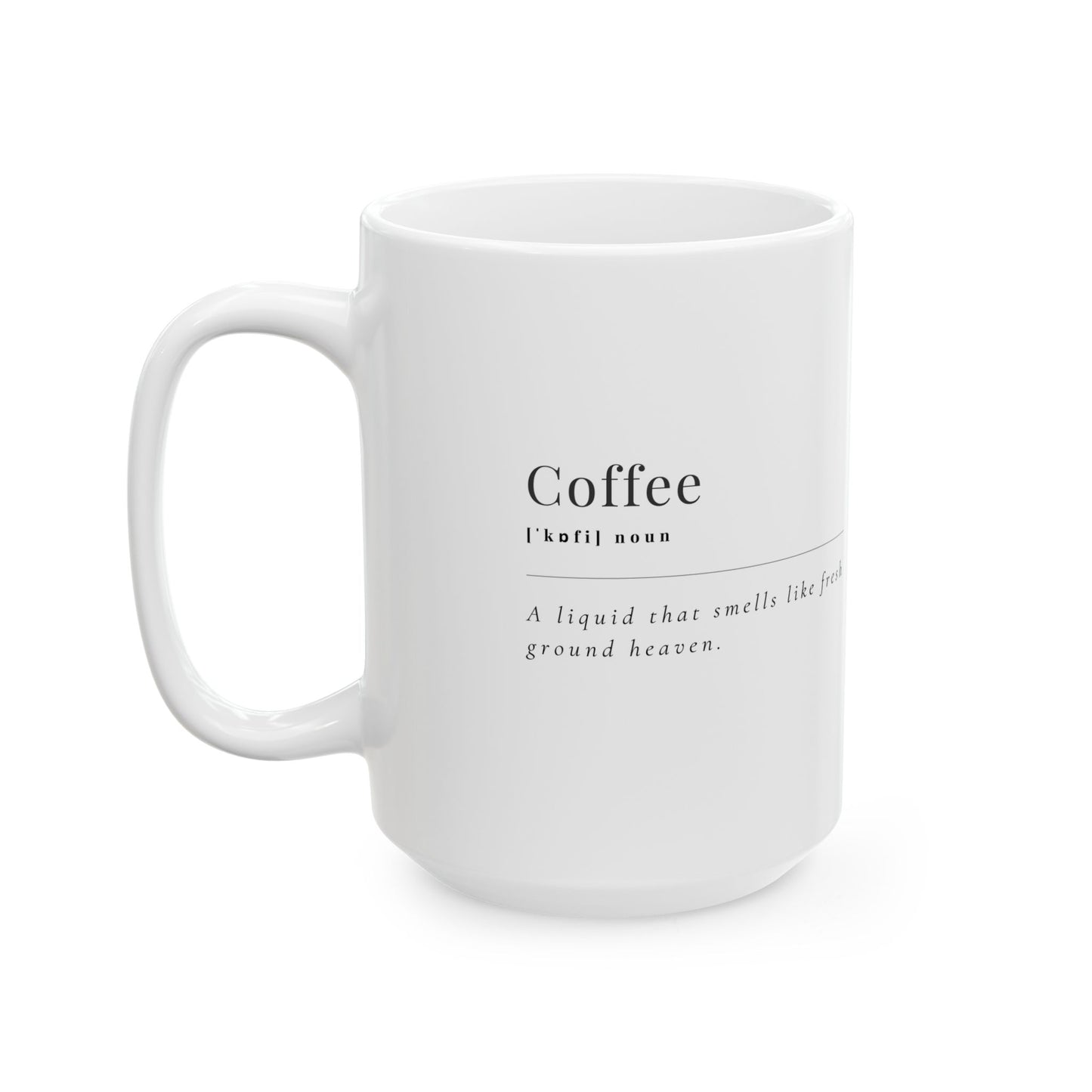 Coffee Lover's Ceramic Mug - Inspirational Gift for Coffee Enthusiasts, Home Office Decor, Birthday Present, Practical Kitchenware, Tea and