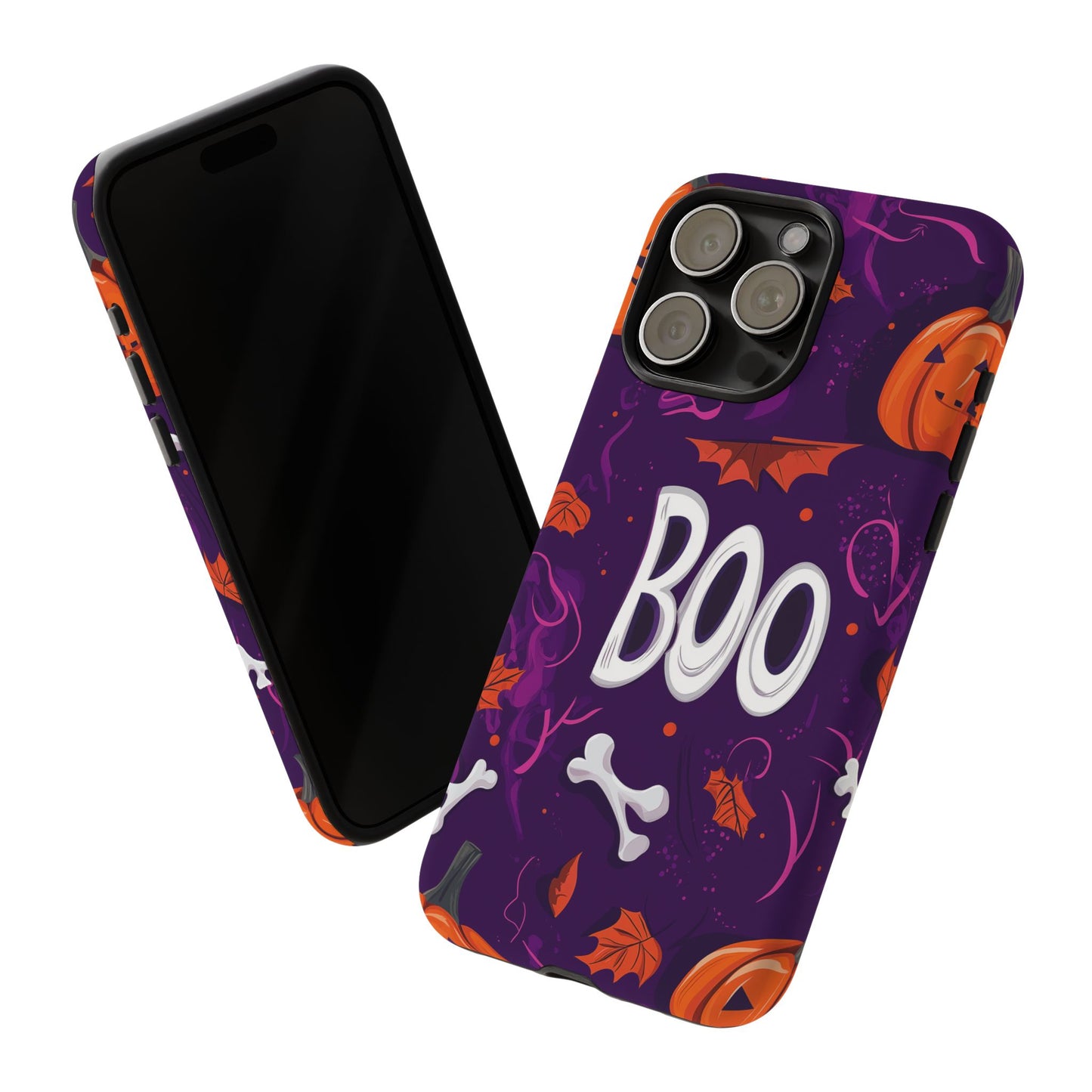 Halloween ‘Boo’ Phone Case – Spooky Fun Design for iPhone, Samsung, Google Pixel