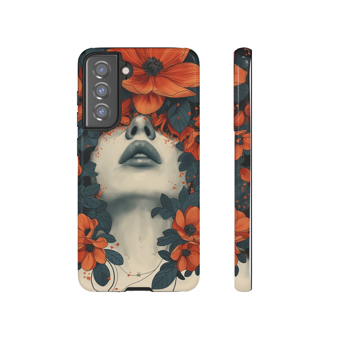 Floral Femme Art Phone Case Unique Aesthetic Design for iPhone, Samsung, Google Pixel Tough Case