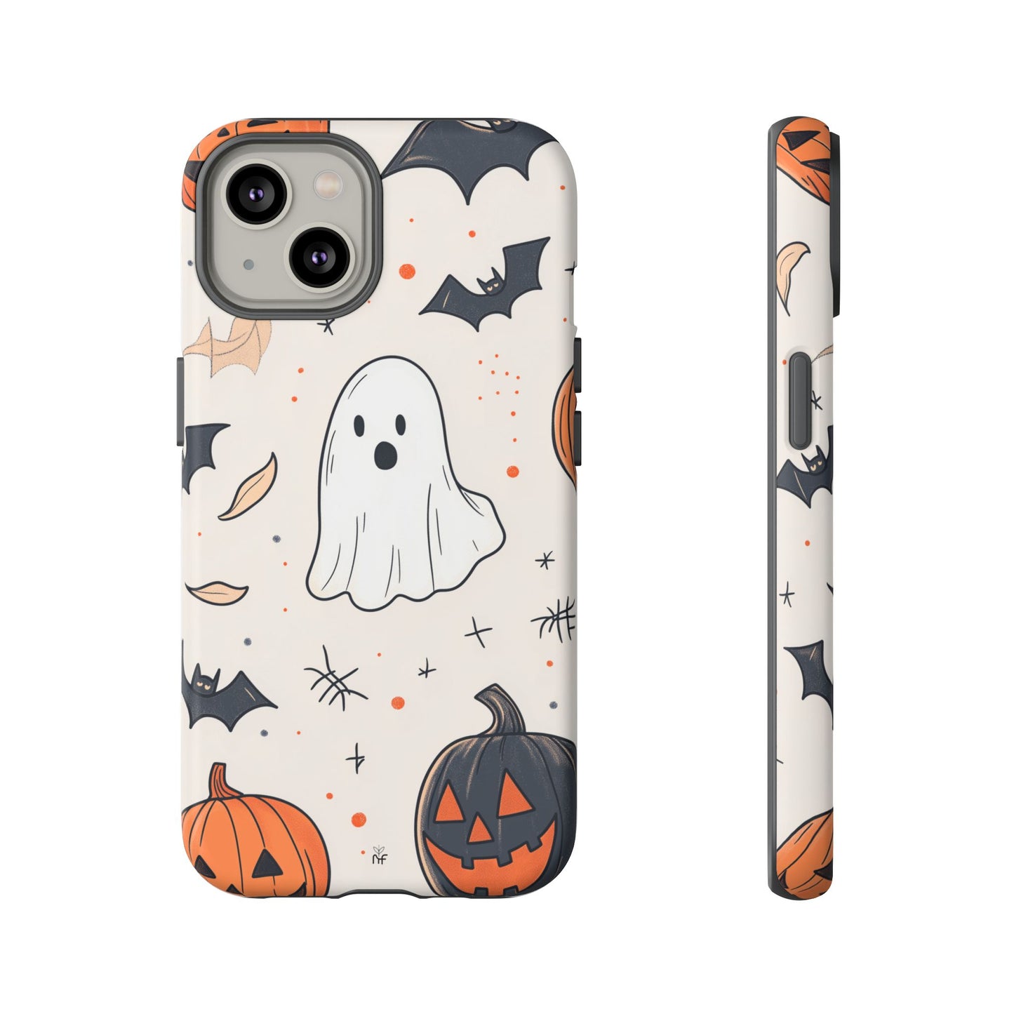 Cute Halloween Ghost & Pumpkin Phone Case – Festive Design for iPhone, Samsung, Google Pixel