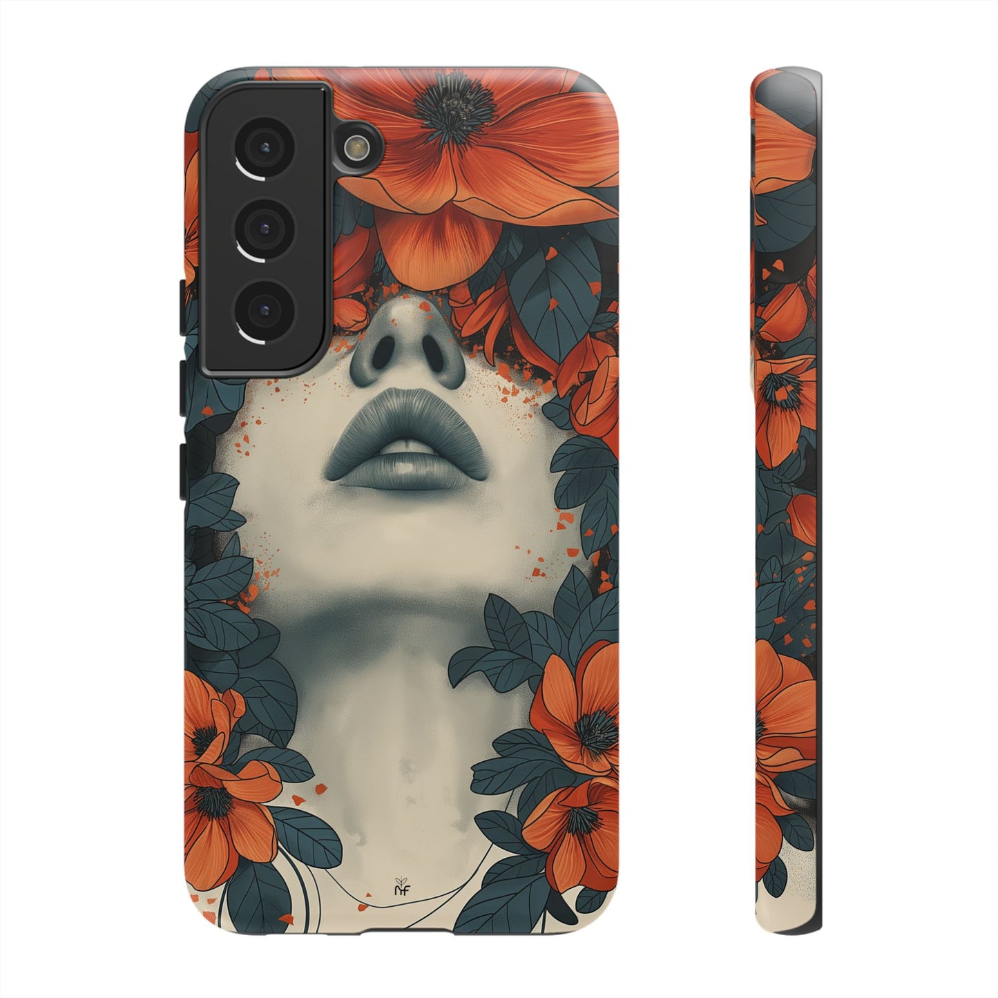 Floral Femme Art Phone Case Unique Aesthetic Design for iPhone, Samsung, Google Pixel Tough Case