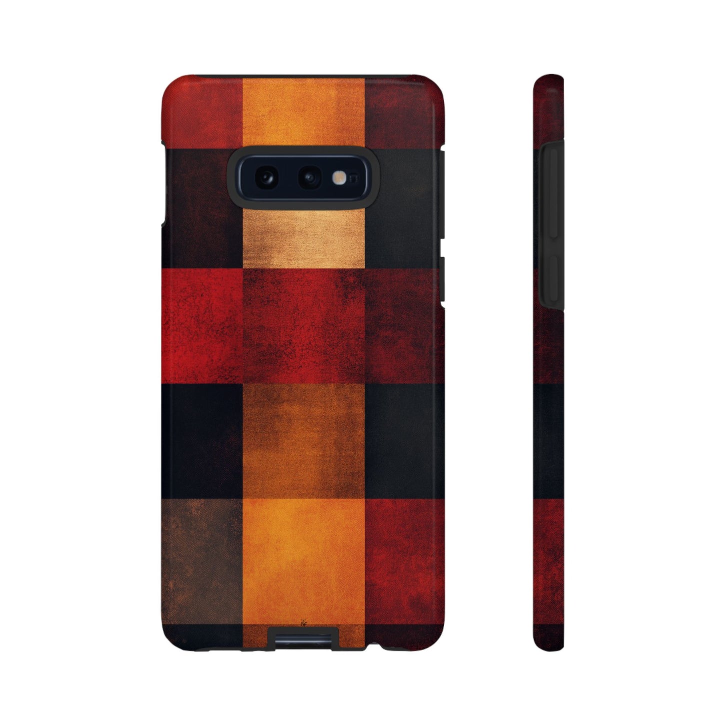 Rustic Plaid Pattern Phone Case – Cozy Fall Design for iPhone, Samsung, Google Pixel