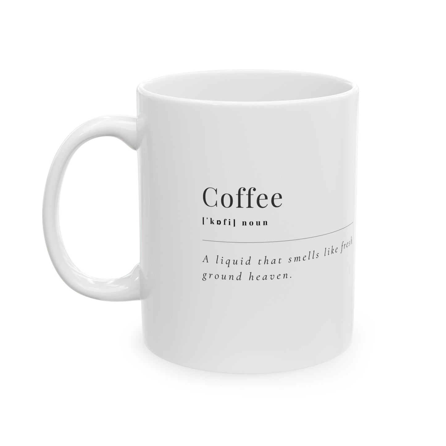 Coffee Lover's Ceramic Mug - Inspirational Gift for Coffee Enthusiasts, Home Office Decor, Birthday Present, Practical Kitchenware, Tea and