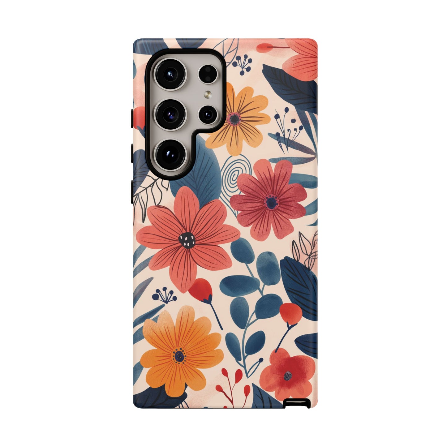 Bright Floral Garden Phone Case – Vibrant Artistic Design for iPhone, Samsung, Google Pixel