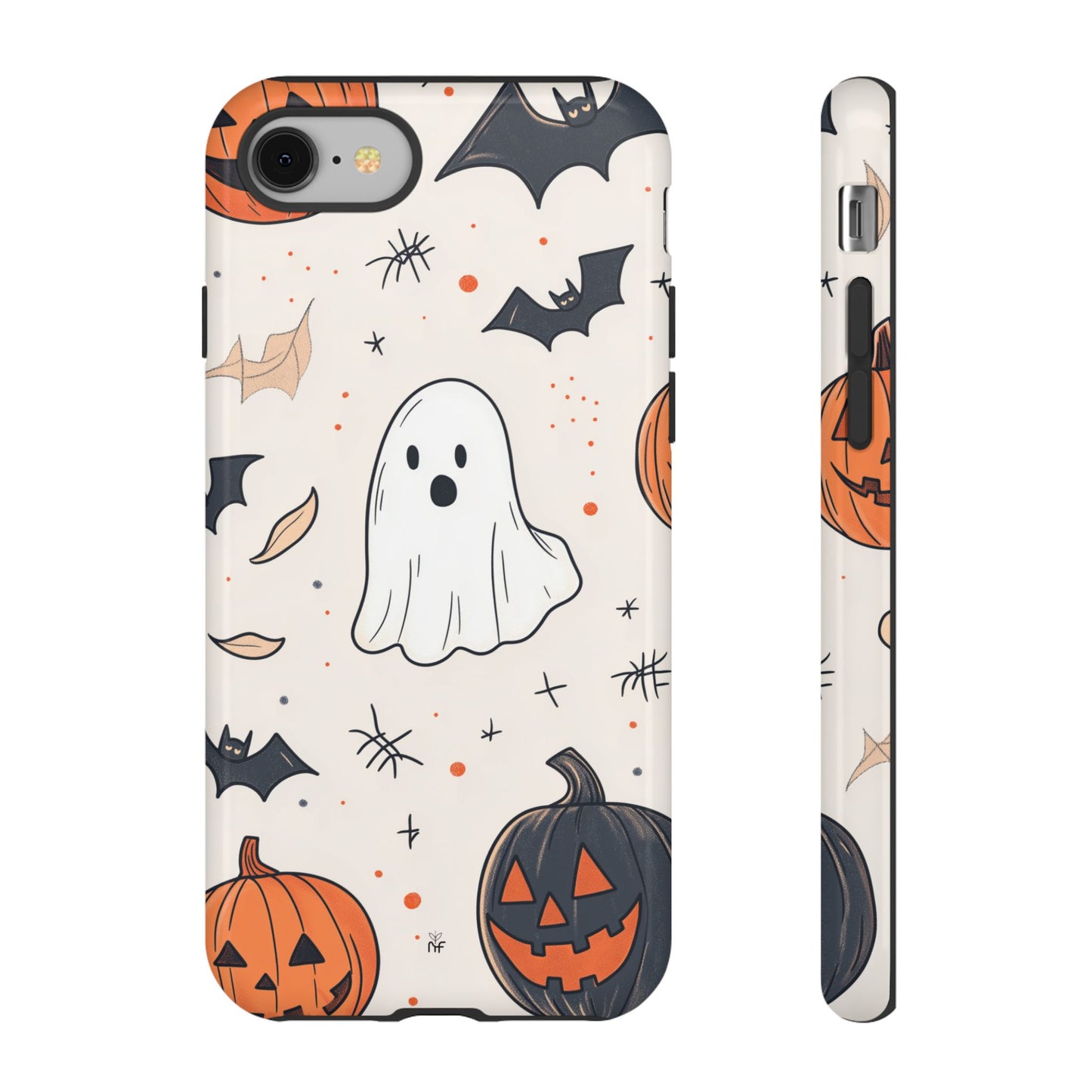 Cute Halloween Ghost & Pumpkin Phone Case – Festive Design for iPhone, Samsung, Google Pixel