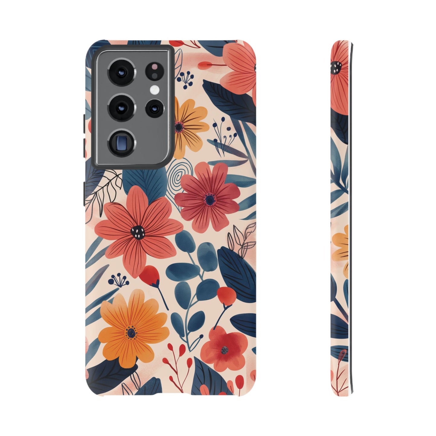 Bright Floral Garden Phone Case – Vibrant Artistic Design for iPhone, Samsung, Google Pixel