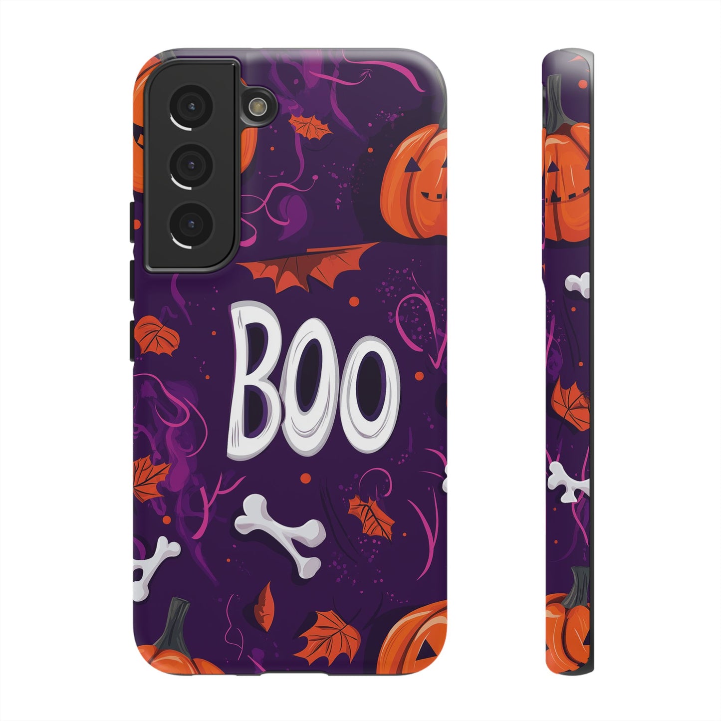 Halloween ‘Boo’ Phone Case – Spooky Fun Design for iPhone, Samsung, Google Pixel