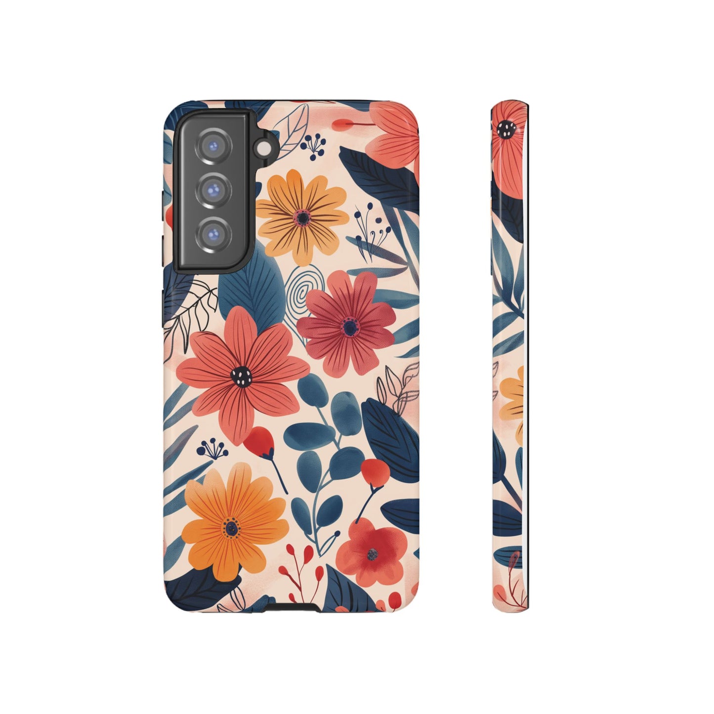 Bright Floral Garden Phone Case – Vibrant Artistic Design for iPhone, Samsung, Google Pixel