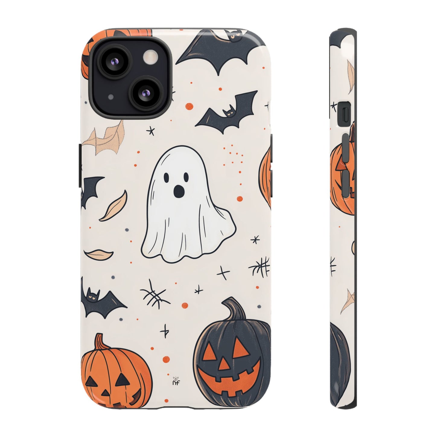 Cute Halloween Ghost & Pumpkin Phone Case – Festive Design for iPhone, Samsung, Google Pixel