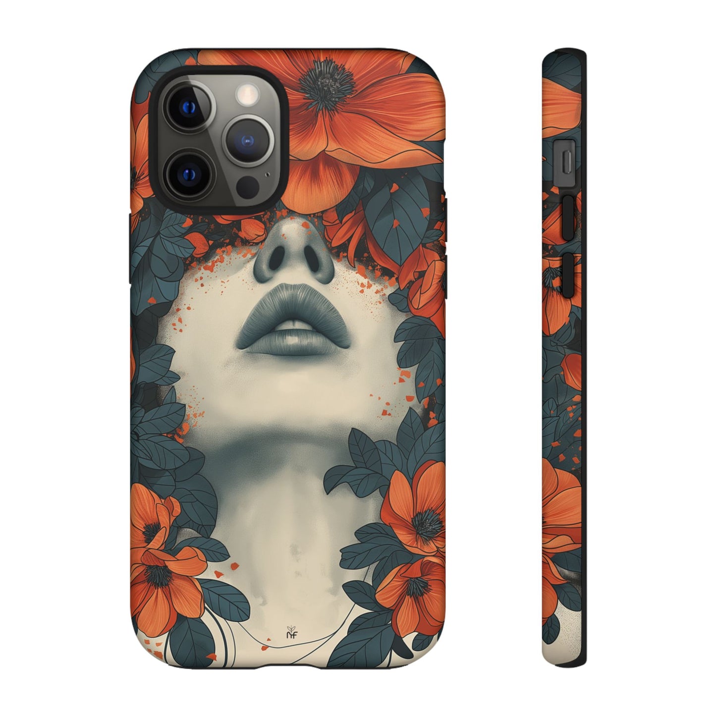 Floral Femme Art Phone Case Unique Aesthetic Design for iPhone, Samsung, Google Pixel Tough Case