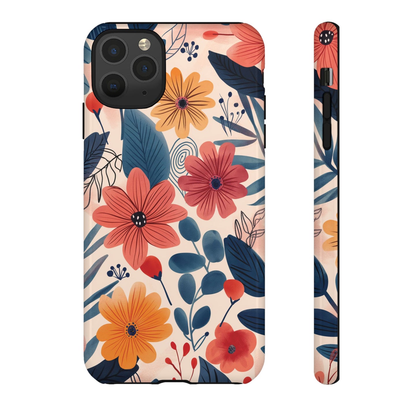 Bright Floral Garden Phone Case – Vibrant Artistic Design for iPhone, Samsung, Google Pixel