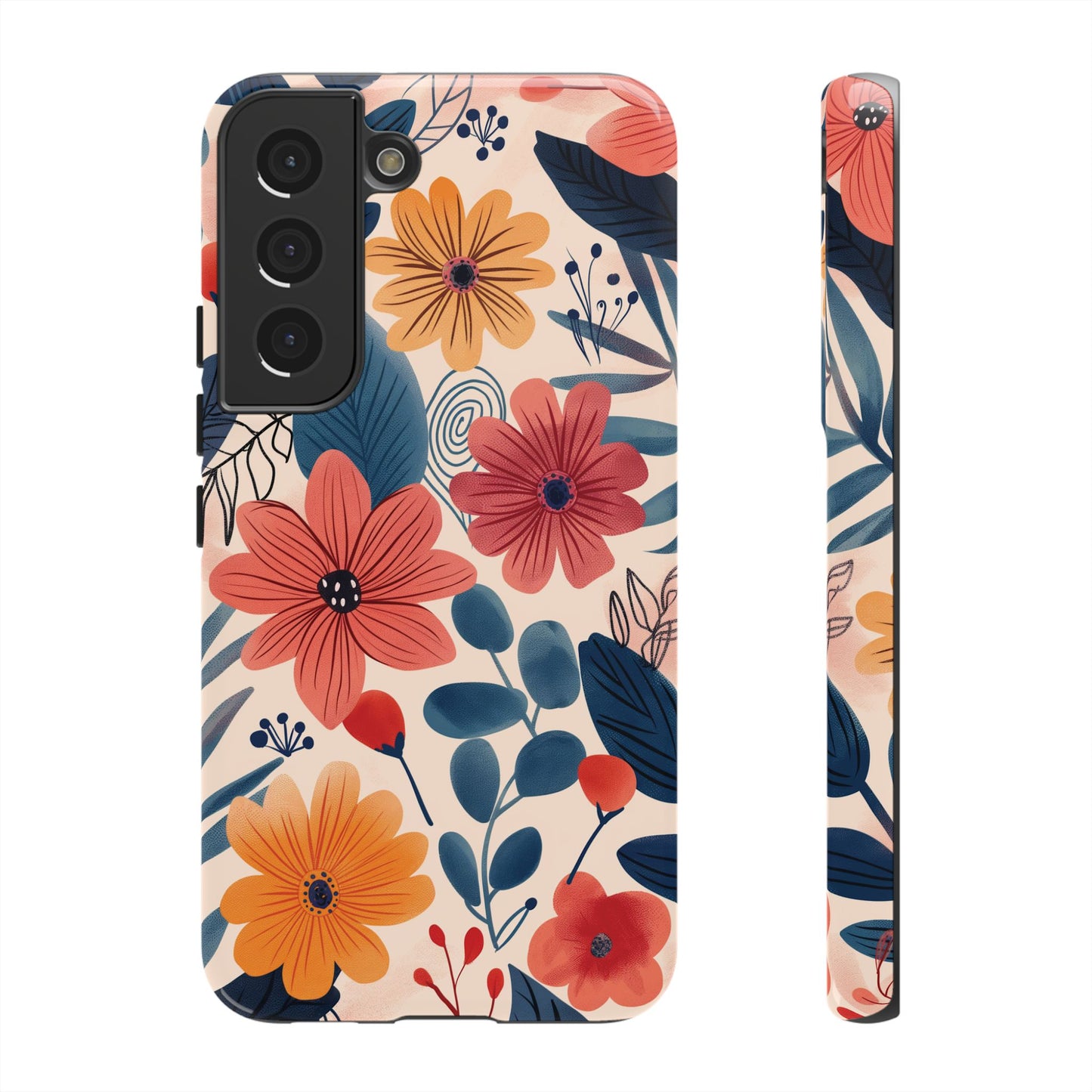 Bright Floral Garden Phone Case – Vibrant Artistic Design for iPhone, Samsung, Google Pixel