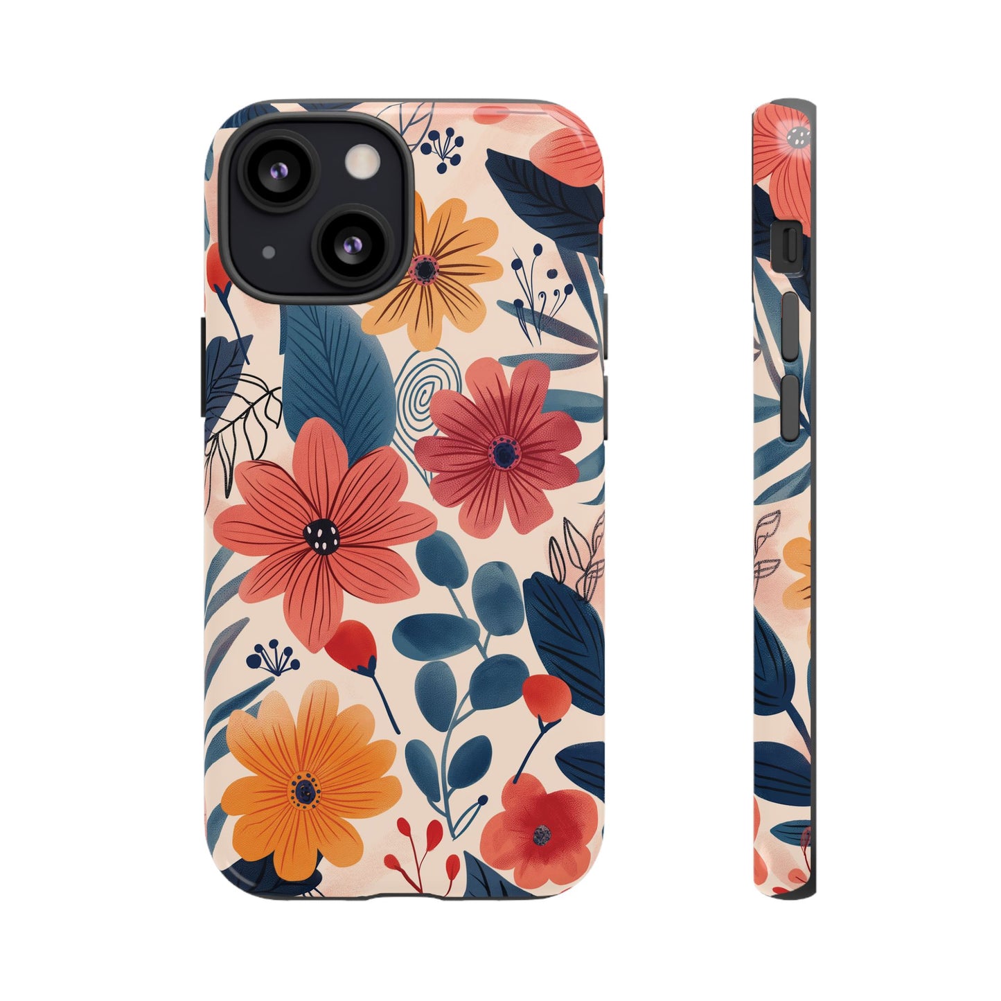 Bright Floral Garden Phone Case – Vibrant Artistic Design for iPhone, Samsung, Google Pixel
