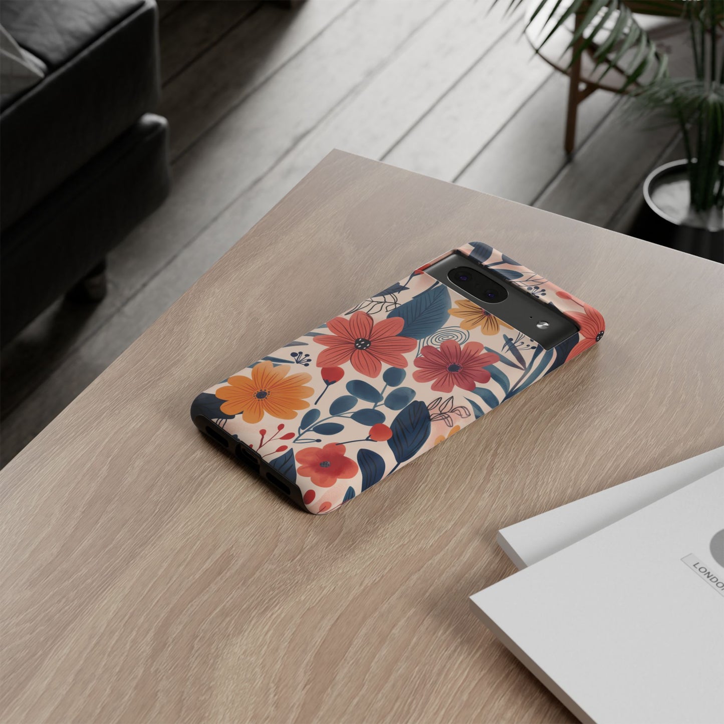 Bright Floral Garden Phone Case – Vibrant Artistic Design for iPhone, Samsung, Google Pixel