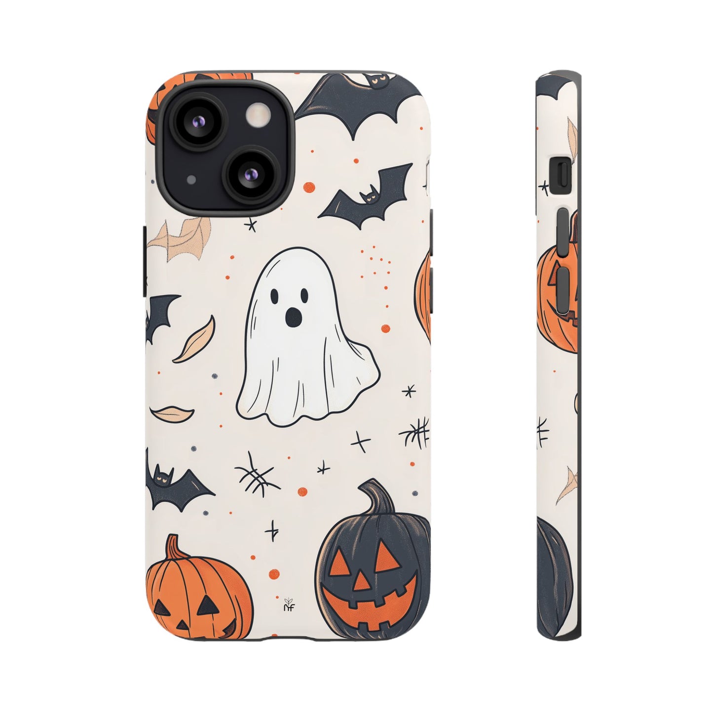 Cute Halloween Ghost & Pumpkin Phone Case – Festive Design for iPhone, Samsung, Google Pixel