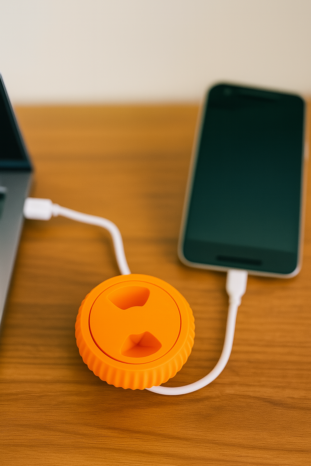 Minimalist Cable Winder Organizer | Compact Rotating Cord Management for Desk & Travel | Sleek Cable Storage for 3ft 6ft 10ft length Wires