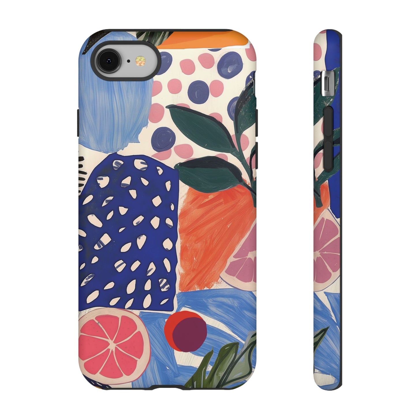 Vibrant Coquette Abstract Art Collage Phone Case – Artistic Design for iPhone - NovaFlair