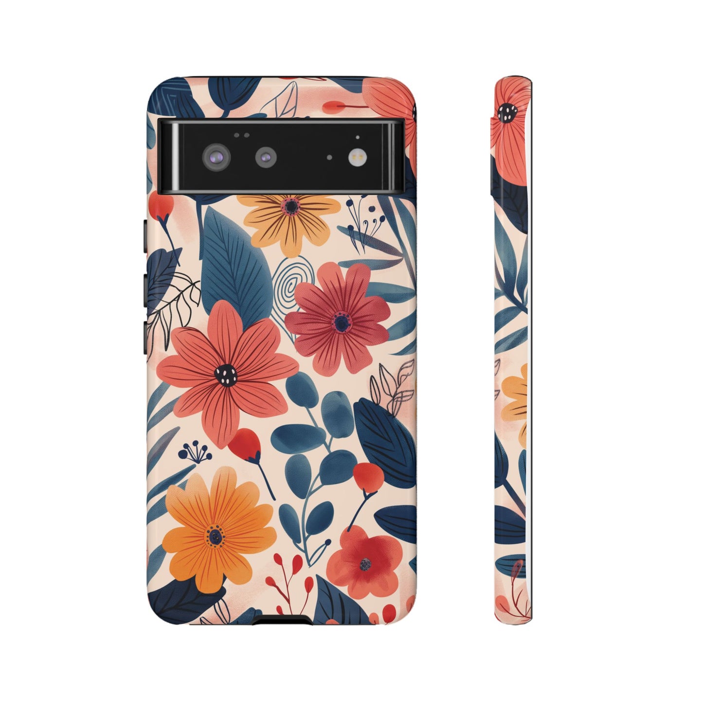 Bright Floral Garden Phone Case – Vibrant Artistic Design for iPhone, Samsung, Google Pixel