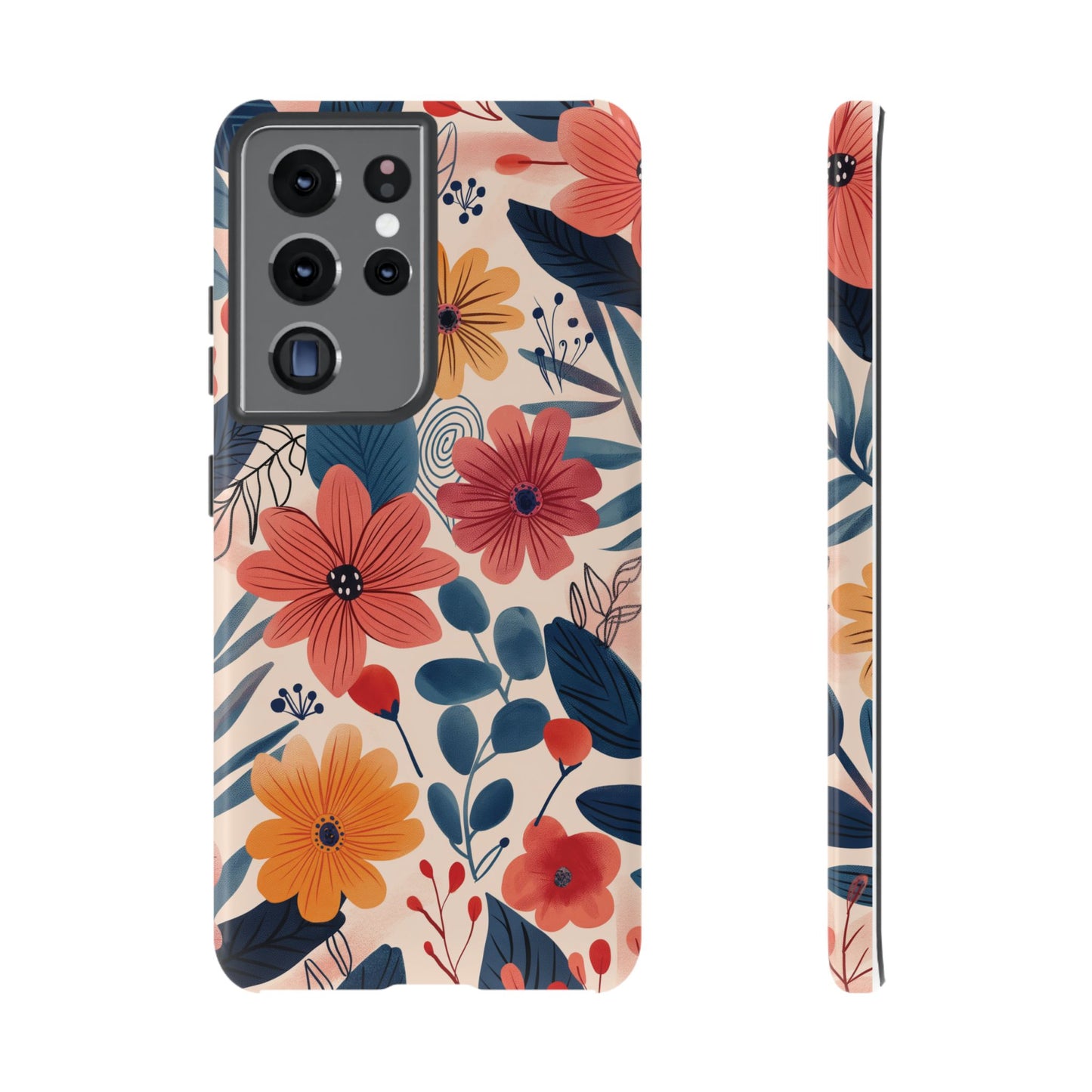 Bright Floral Garden Phone Case – Vibrant Artistic Design for iPhone, Samsung, Google Pixel