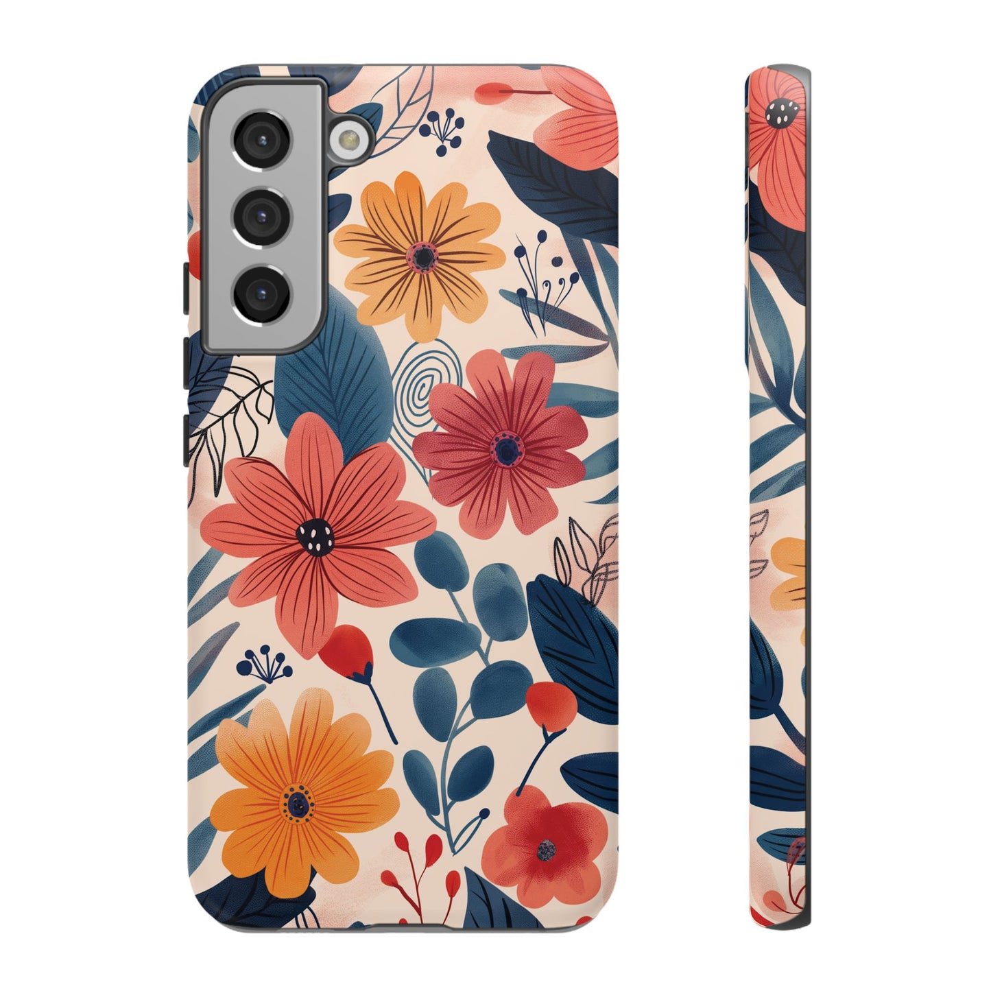 Bright Floral Garden Phone Case – Vibrant Artistic Design for iPhone, Samsung, Google Pixel