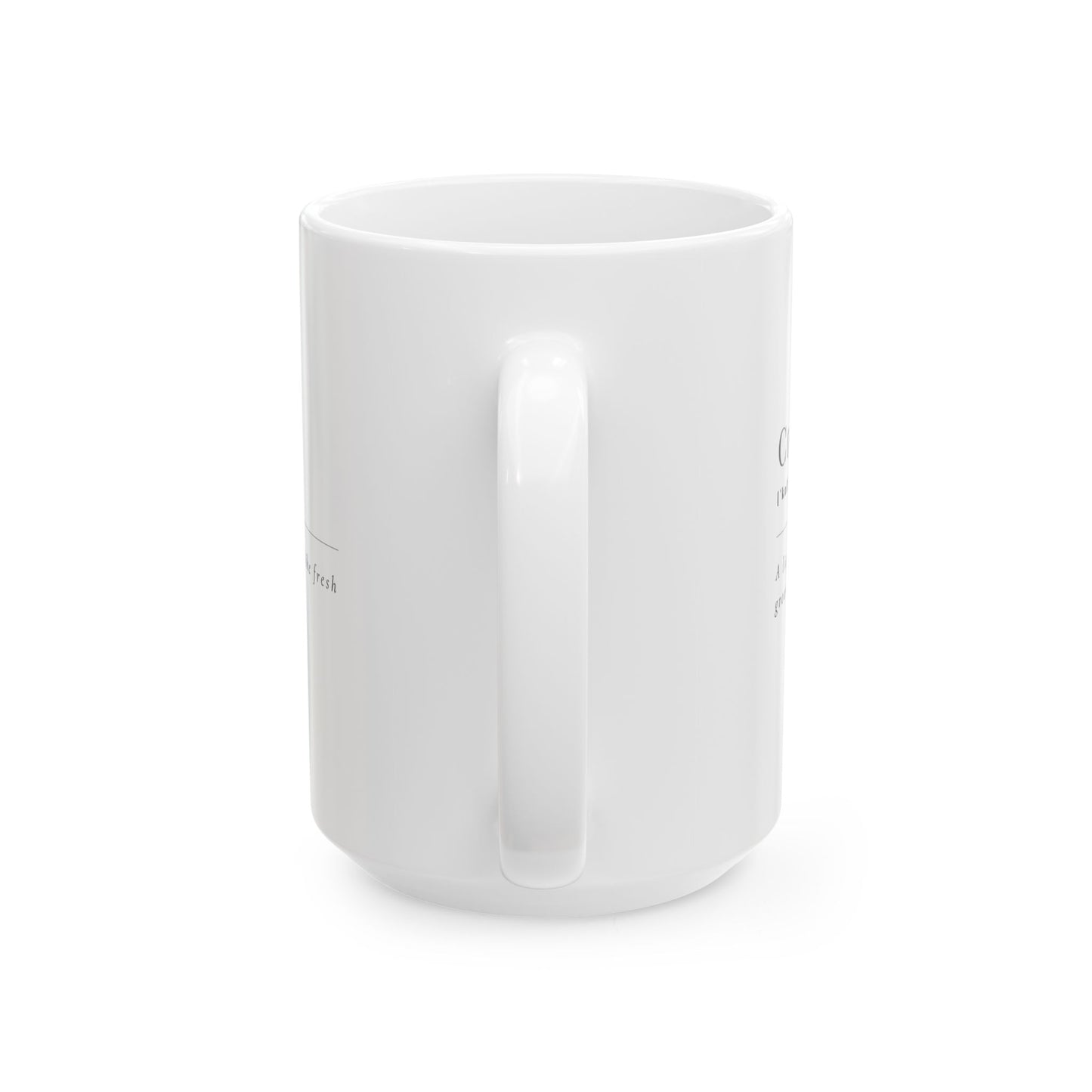 Coffee Lover's Ceramic Mug - Inspirational Gift for Coffee Enthusiasts, Home Office Decor, Birthday Present, Practical Kitchenware, Tea and