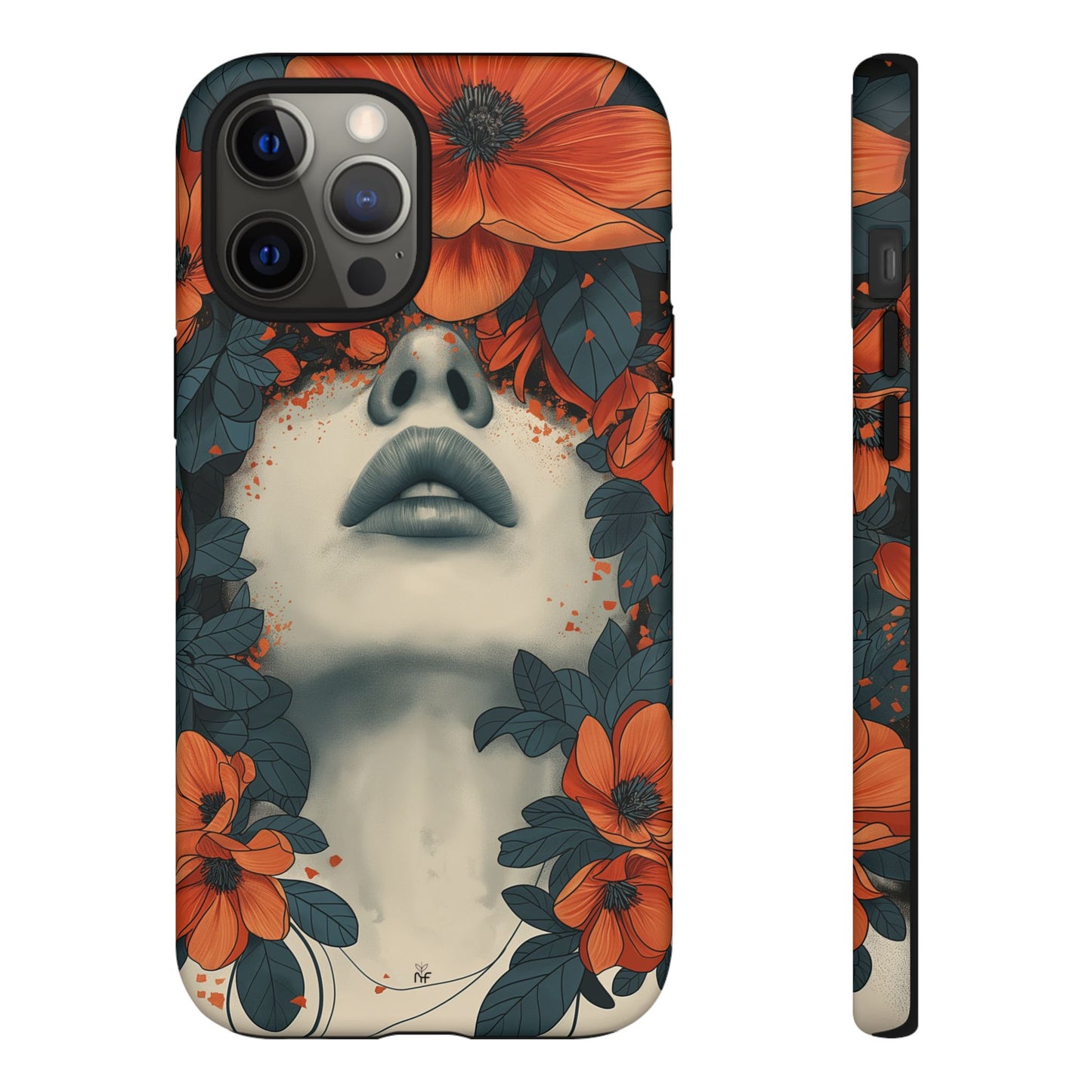 Floral Femme Art Phone Case Unique Aesthetic Design for iPhone, Samsung, Google Pixel Tough Case