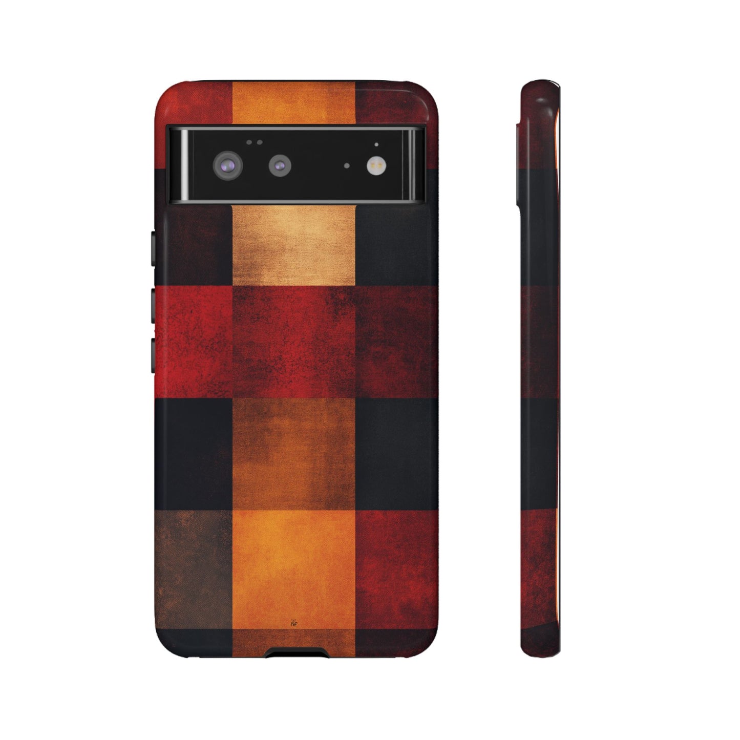Rustic Plaid Pattern Phone Case – Cozy Fall Design for iPhone, Samsung, Google Pixel