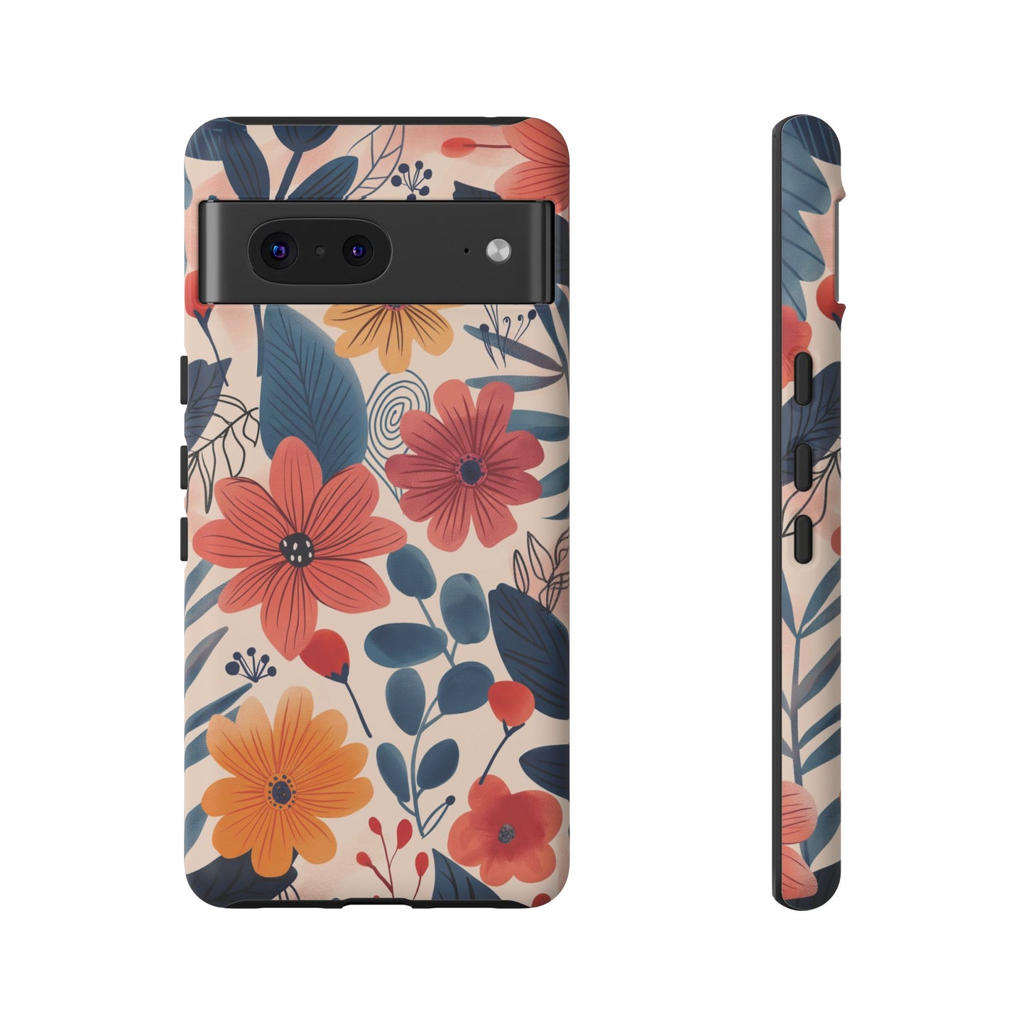 Bright Floral Garden Phone Case – Vibrant Artistic Design for iPhone, Samsung, Google Pixel