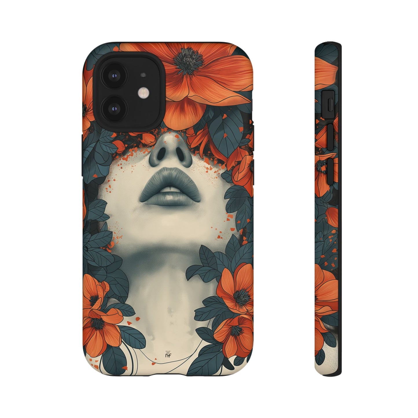 Floral Femme Art Phone Case Unique Aesthetic Design for iPhone, Samsung, Google Pixel Tough Case