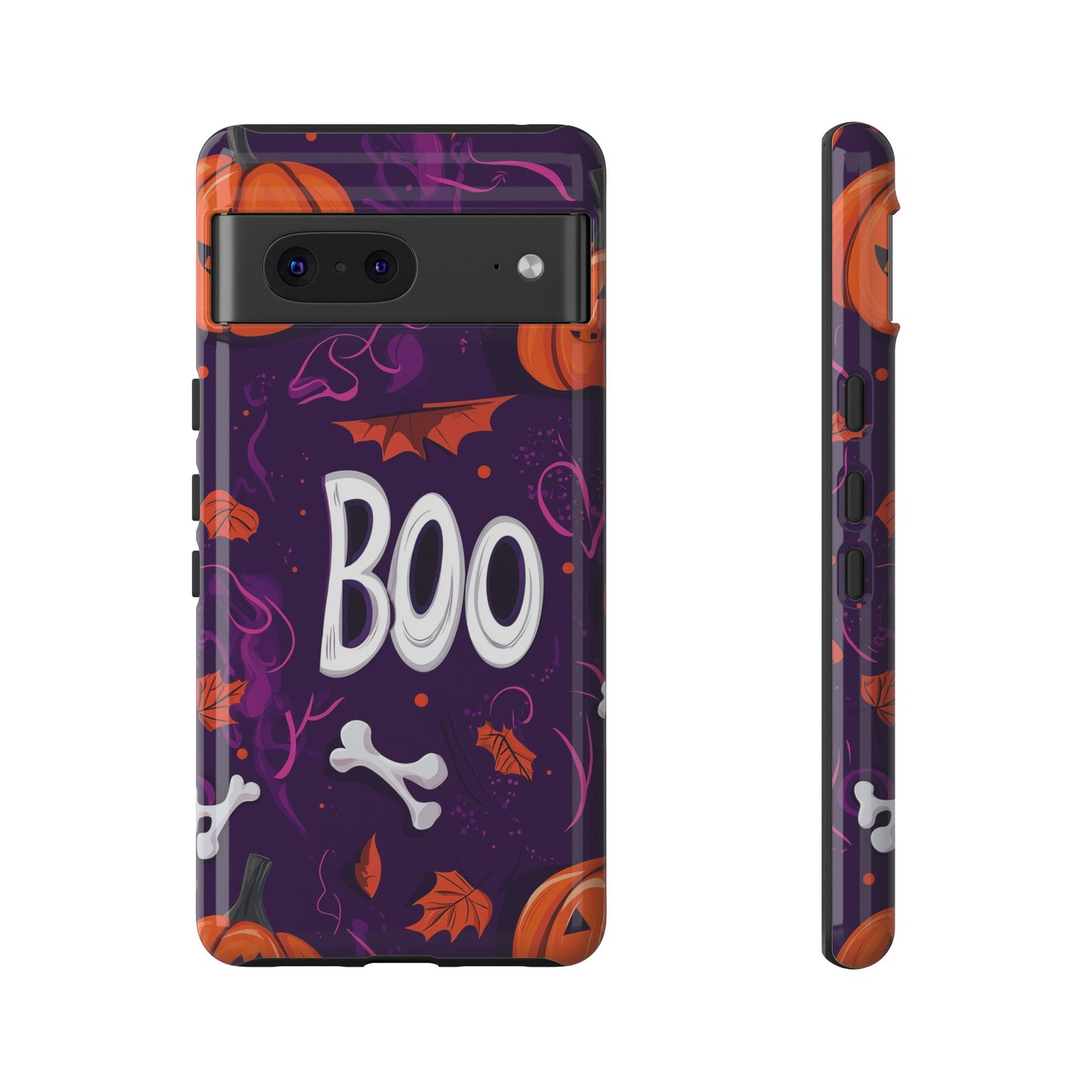 Halloween ‘Boo’ Phone Case – Spooky Fun Design for iPhone, Samsung, Google Pixel