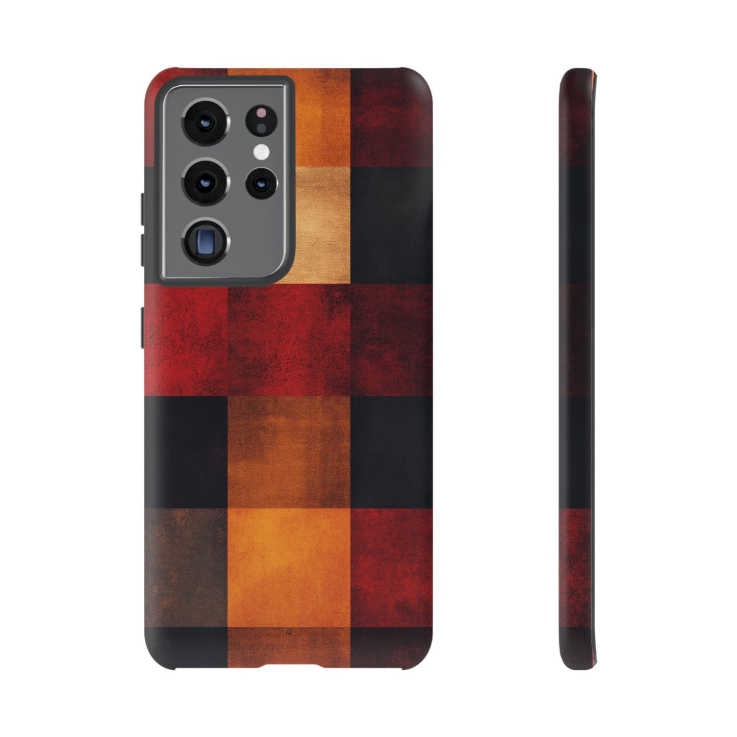 Rustic Plaid Pattern Phone Case – Cozy Fall Design for iPhone, Samsung, Google Pixel