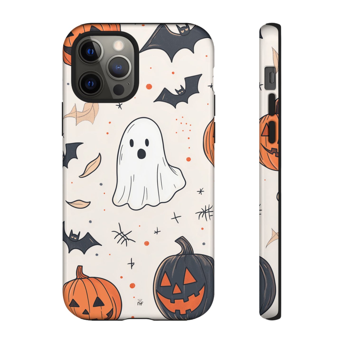 Cute Halloween Ghost & Pumpkin Phone Case – Festive Design for iPhone, Samsung, Google Pixel