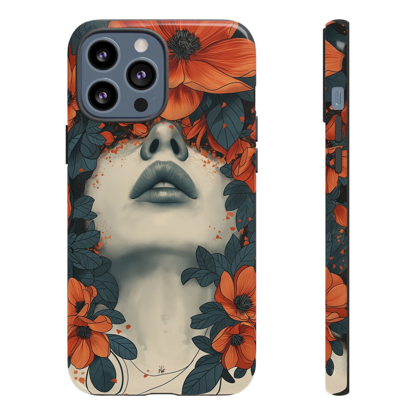 Floral Femme Art Phone Case Unique Aesthetic Design for iPhone, Samsung, Google Pixel Tough Case