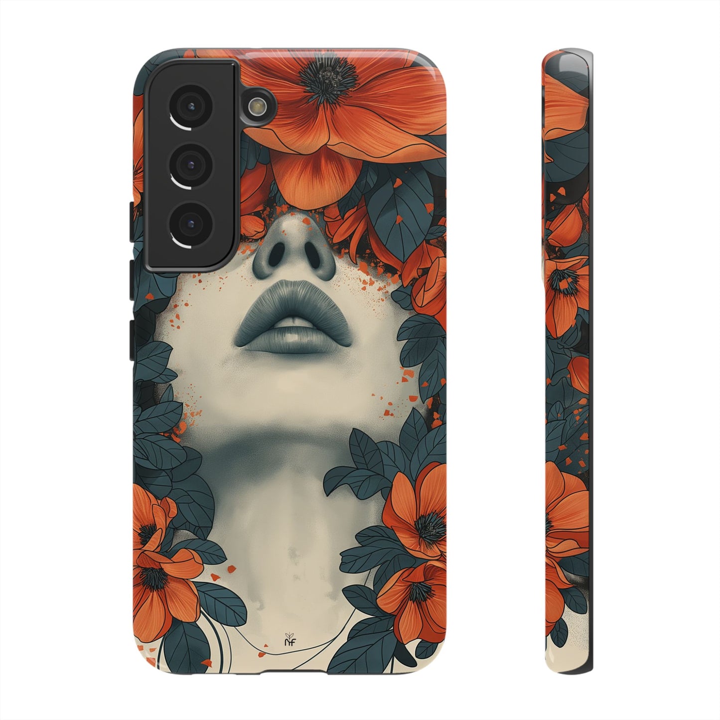 Floral Femme Art Phone Case Unique Aesthetic Design for iPhone, Samsung, Google Pixel Tough Case
