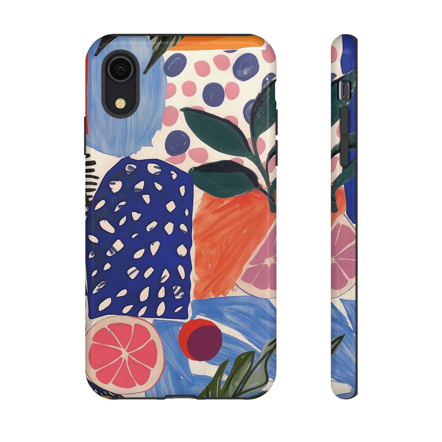 Vibrant Coquette Abstract Art Collage Phone Case – Artistic Design for iPhone - NovaFlair