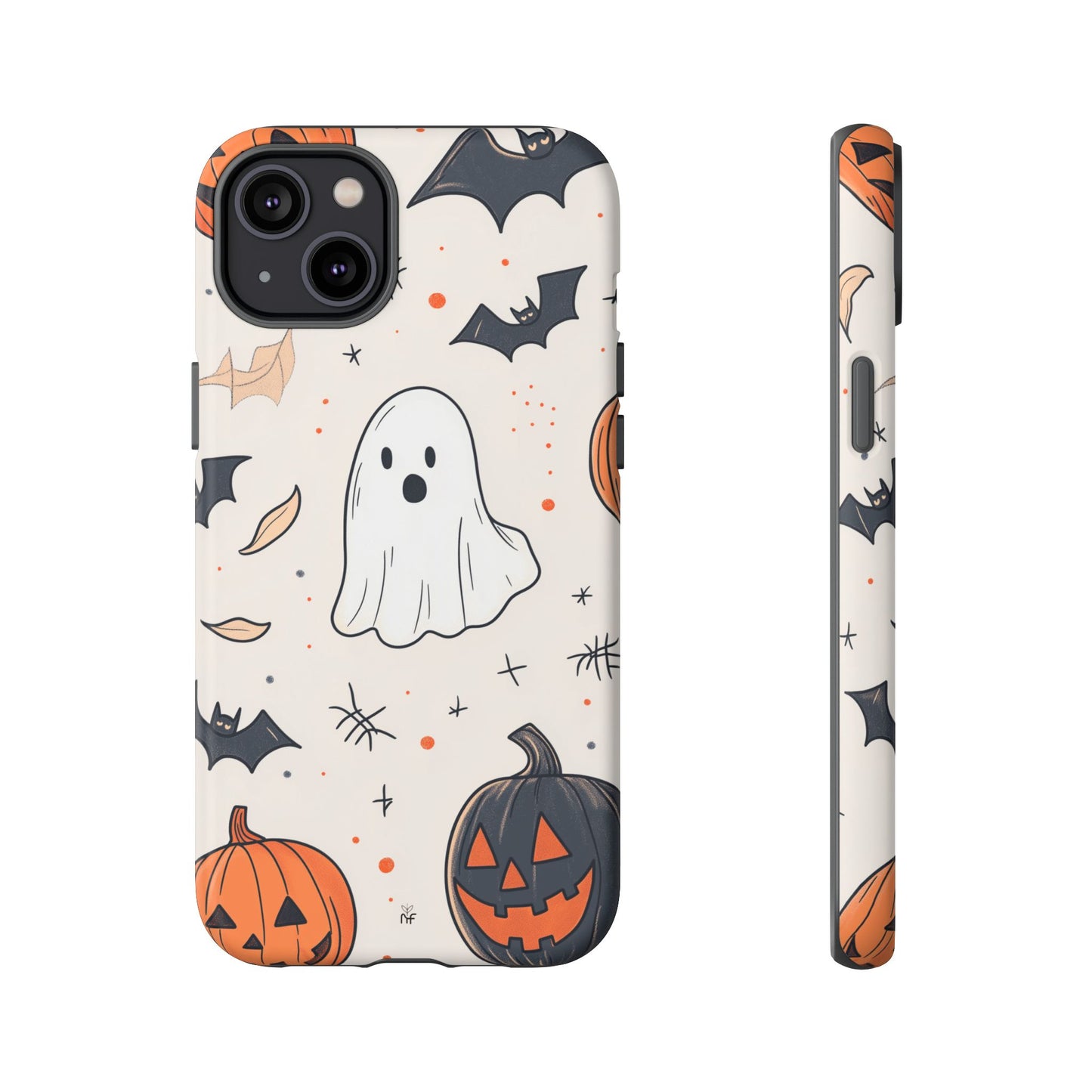 Cute Halloween Ghost & Pumpkin Phone Case – Festive Design for iPhone, Samsung, Google Pixel