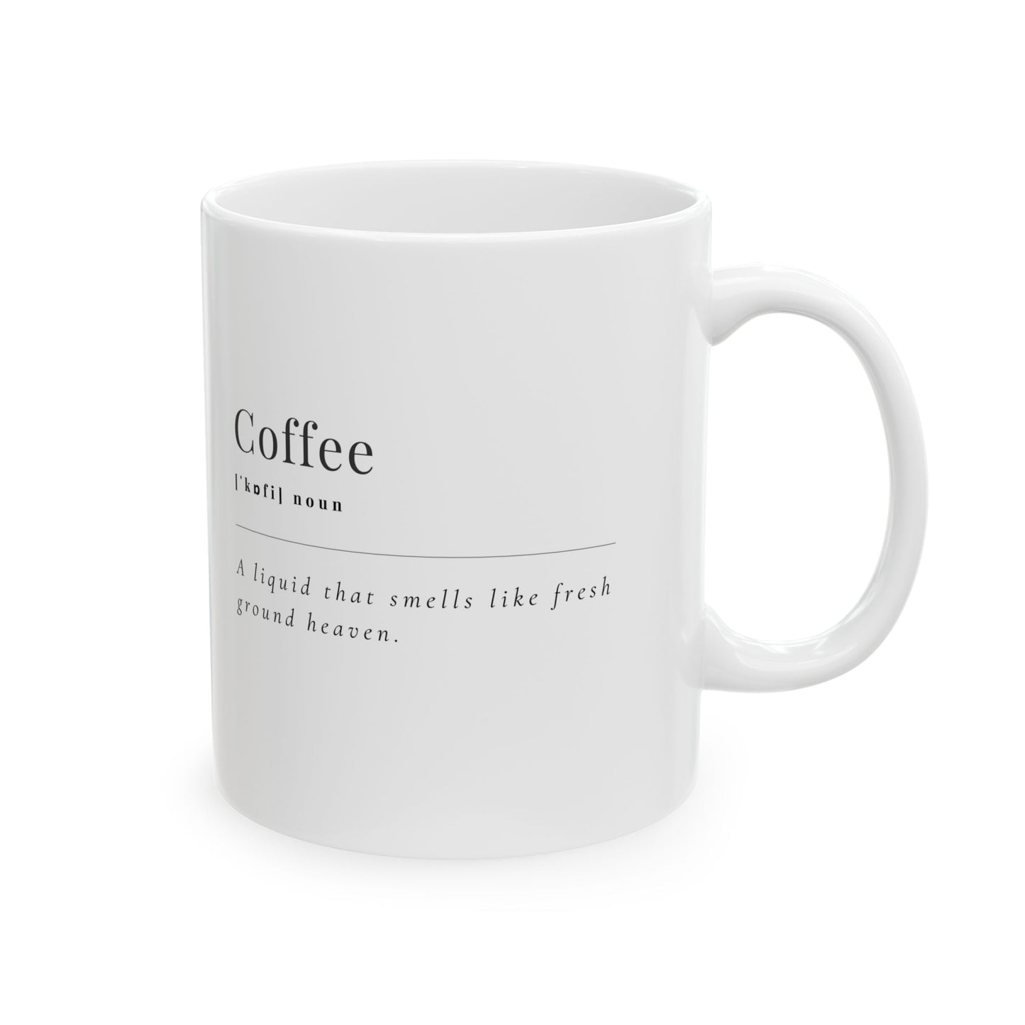 Coffee Lover's Ceramic Mug - Inspirational Gift for Coffee Enthusiasts, Home Office Decor, Birthday Present, Practical Kitchenware, Tea and
