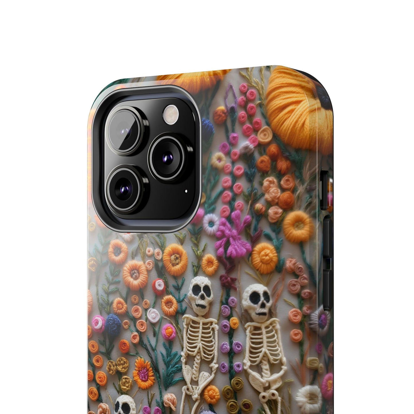 Vintage Skeletons in Floral Bloom Phone Case – Unique Artistic Design for iPhone, Samsung, Tough cases