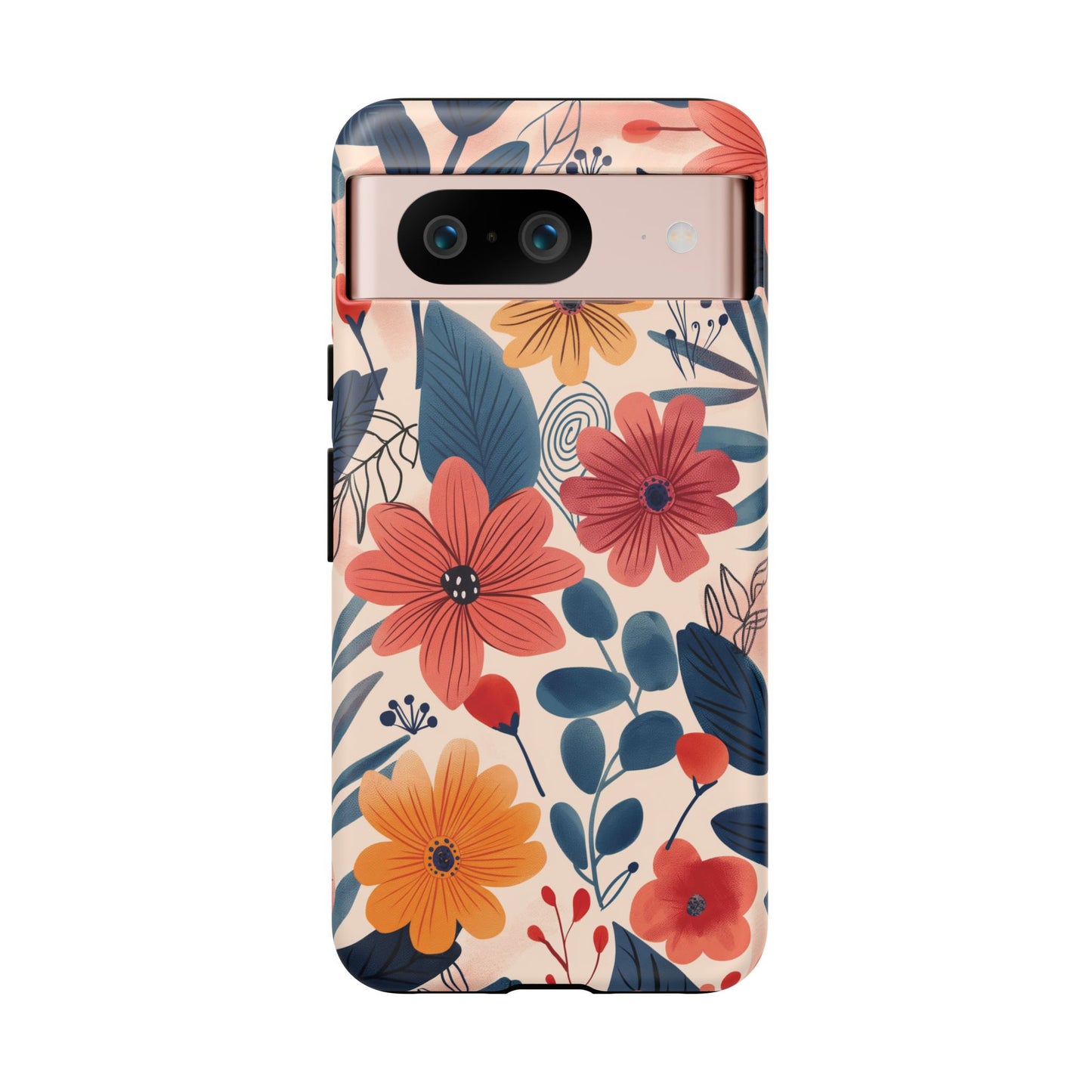 Bright Floral Garden Phone Case – Vibrant Artistic Design for iPhone, Samsung, Google Pixel