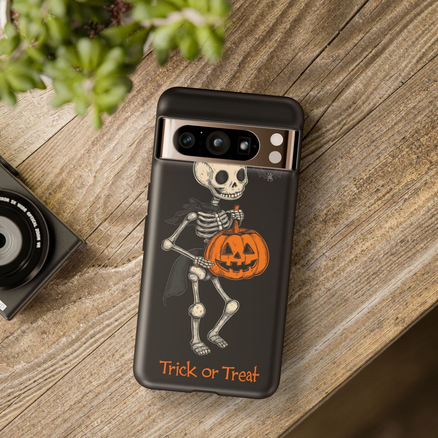 Skeleton Trick or Treat Halloween Phone Case