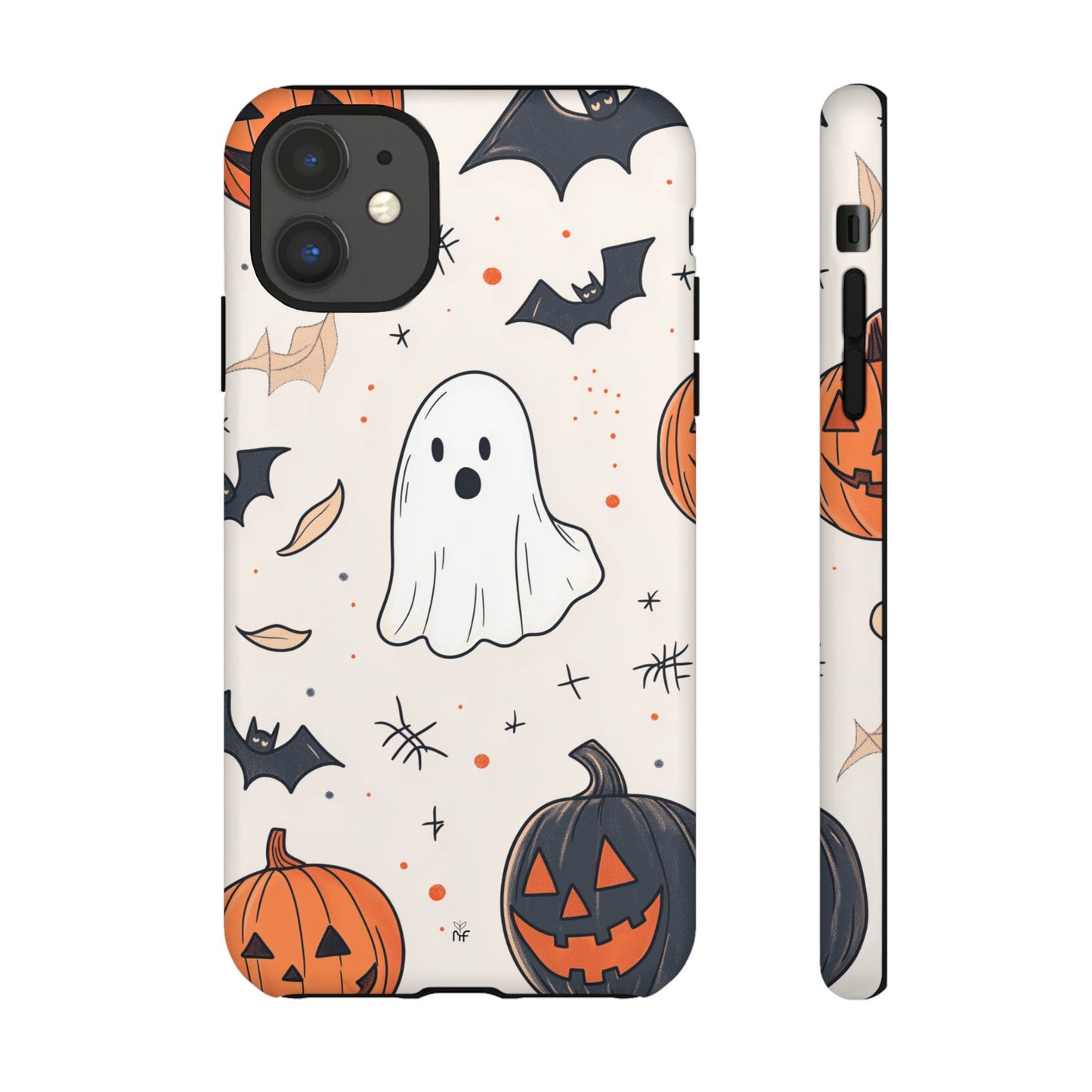 Cute Halloween Ghost & Pumpkin Phone Case – Festive Design for iPhone, Samsung, Google Pixel