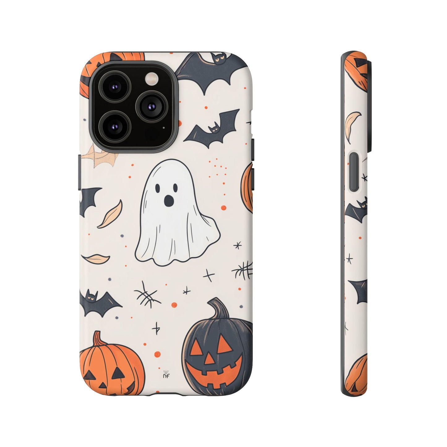 Cute Halloween Ghost & Pumpkin Phone Case – Festive Design for iPhone, Samsung, Google Pixel