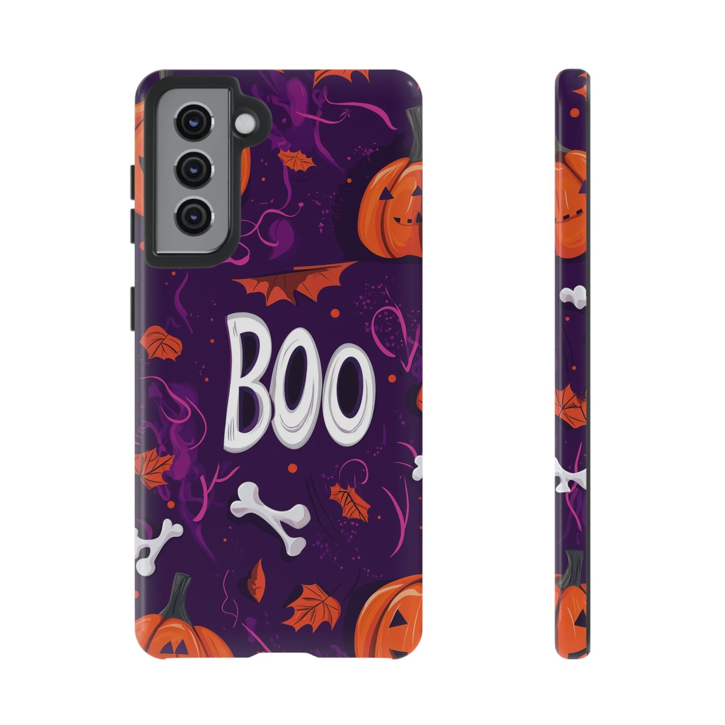 Halloween ‘Boo’ Phone Case – Spooky Fun Design for iPhone, Samsung, Google Pixel