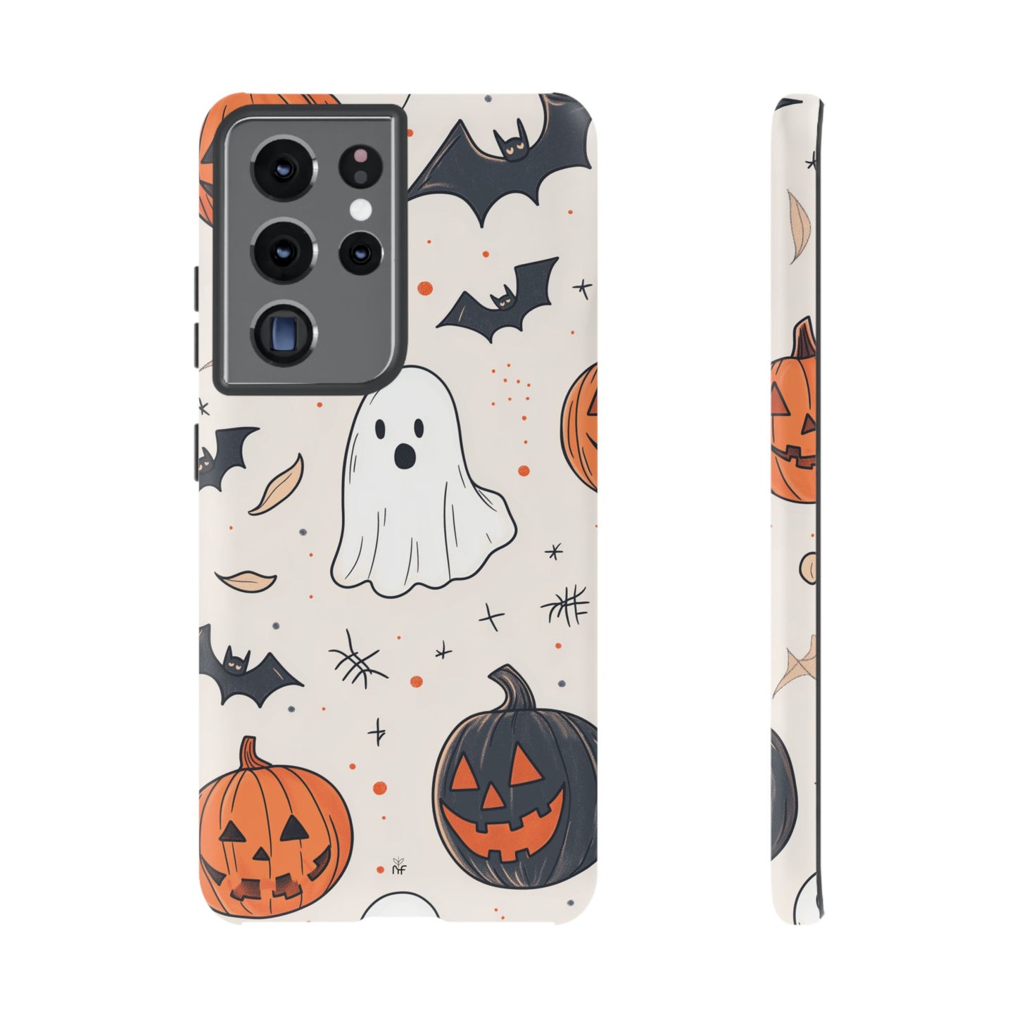 Cute Halloween Ghost & Pumpkin Phone Case – Festive Design for iPhone, Samsung, Google Pixel
